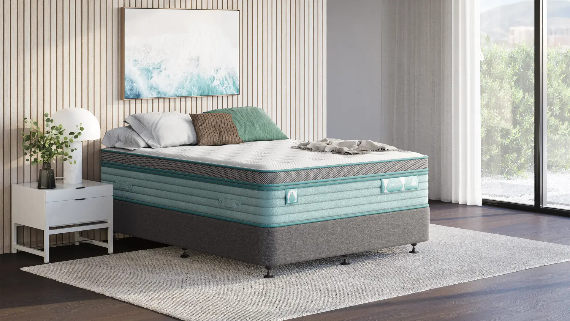 Australian queen mattress on Atlantis bed base